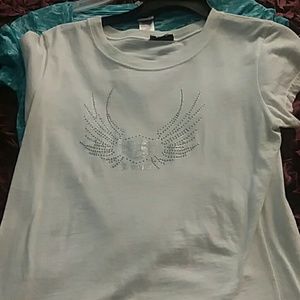 White harley t shirt